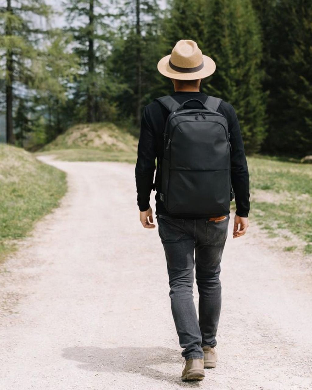 Men'S Vacuum Compression Backpack, Dry Wet Separation Expandable Backpack, Anti-Theft Computer Backpack, Short Distance Backpack