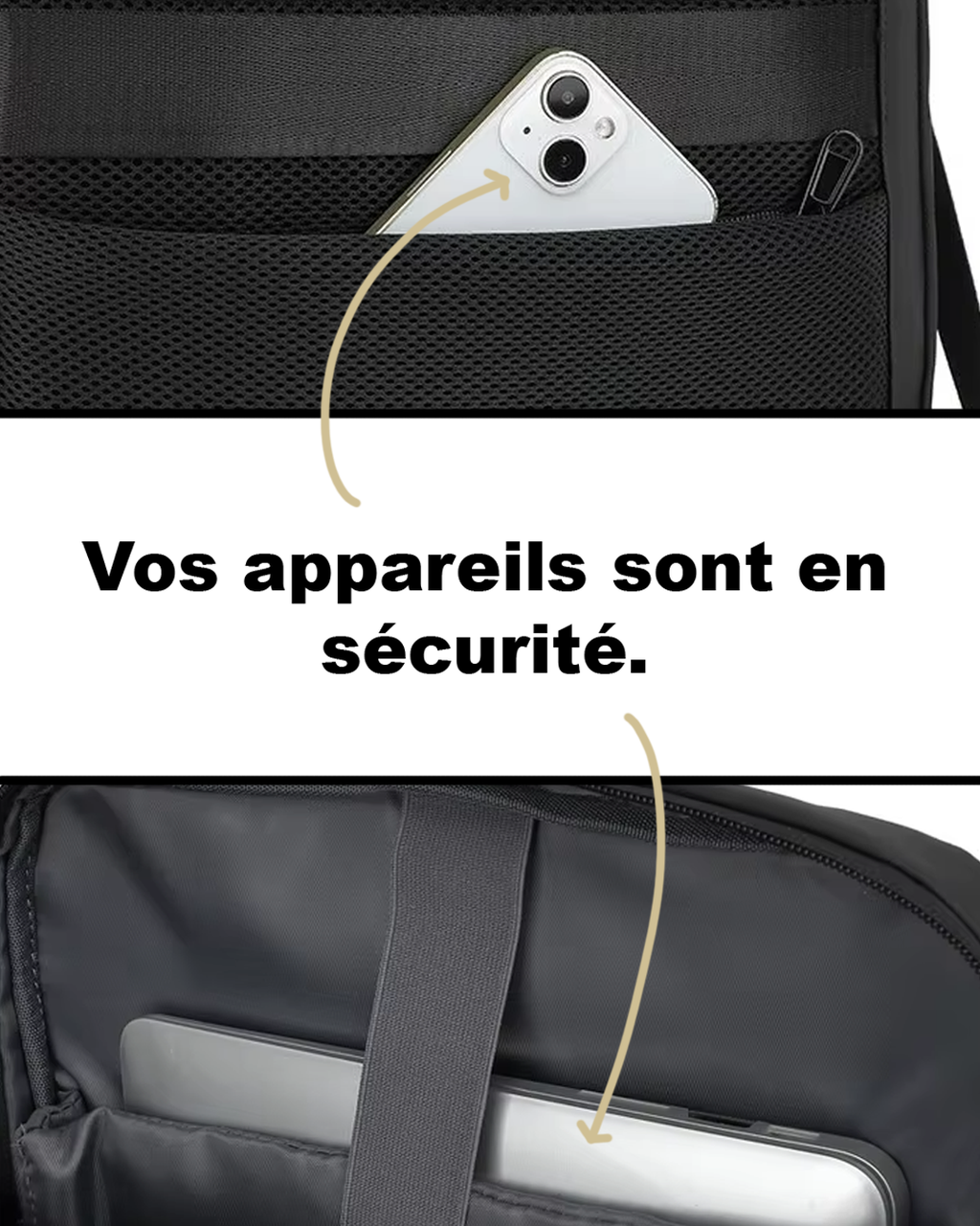 Men'S Vacuum Compression Backpack, Dry Wet Separation Expandable Backpack, Anti-Theft Computer Backpack, Short Distance Backpack